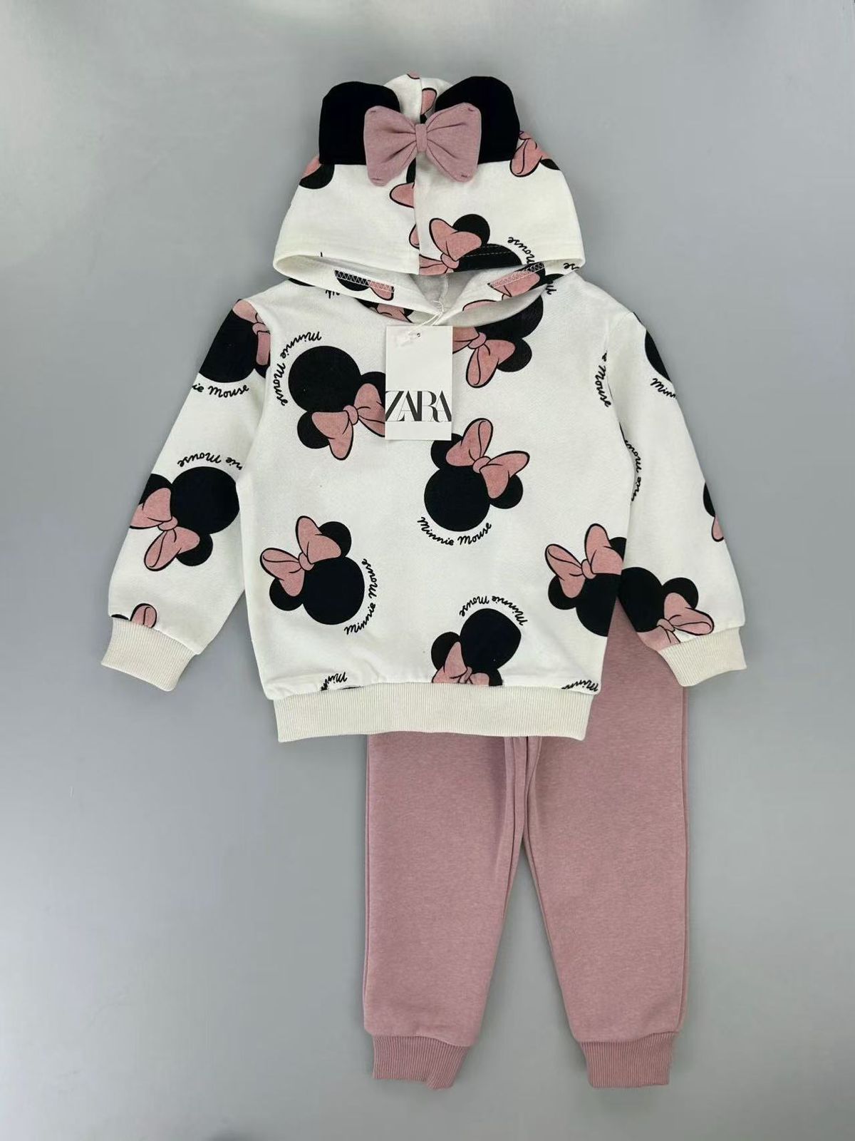 Set Minnie Mouse en tonos rosa